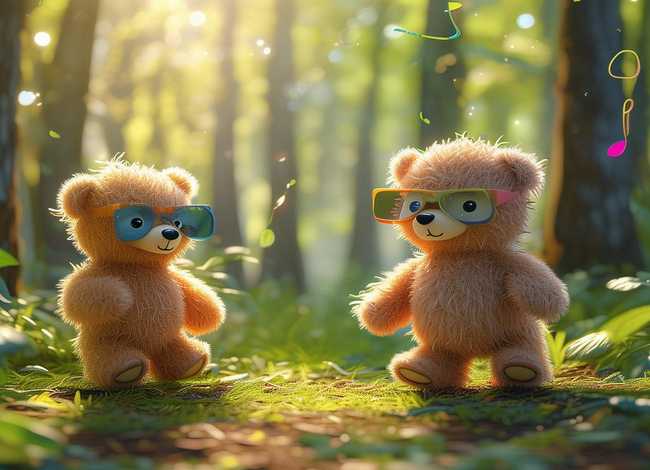 儿童故事两只笨狗熊配乐、故事两只笨狗熊配音乐