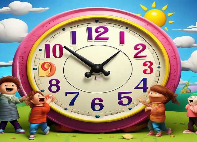 钟表儿童画、钟表 儿童画