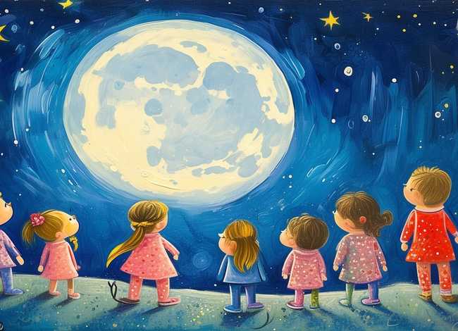 儿童关于月亮的古老故事 关于月亮的故事幼儿园 儿童关于月亮的古老故事 关于月亮的故事幼儿园