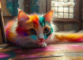 会变颜色的小花猫故事视频，会变颜色的小花猫故事视频教学