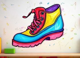 鞋子儿童画；鞋子儿童画课件