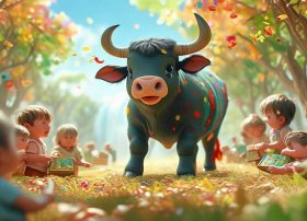 儿童故事牛牛、牛故事幼儿