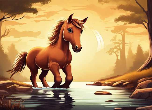 儿童睡前故事童话故事小马过河 - 睡前小故事小马过河视频