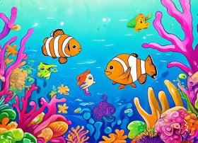 海洋儿童画主题画 - 海洋儿童画主题画图片