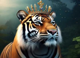 小故事老虎；小故事老虎头上的王是怎么来的