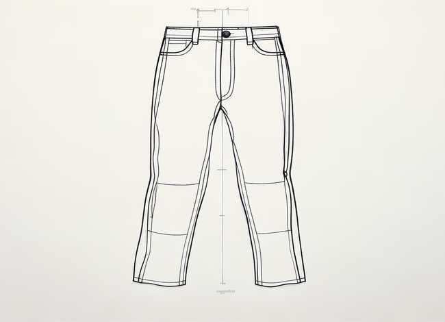 儿童裤子版图；儿童裤子制版图