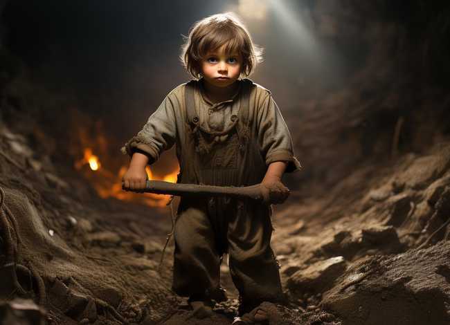 儿童小矿工、儿童挖矿 儿童小矿工、儿童挖矿