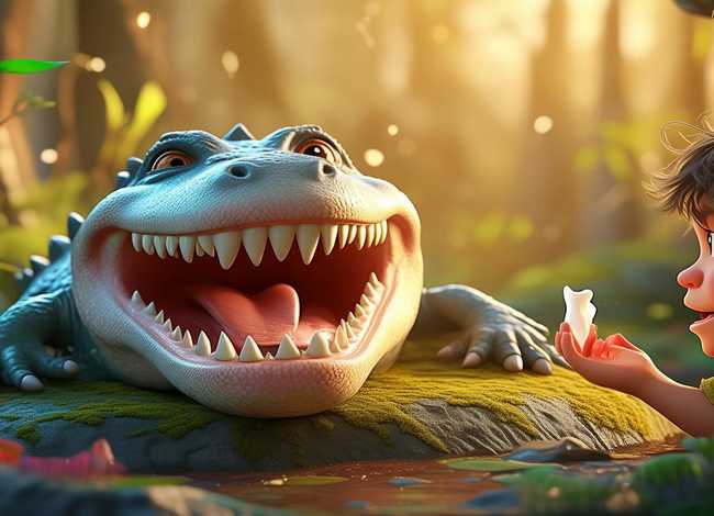 儿童睡前故事鳄鱼拔牙 幼儿故事鳄鱼拔牙