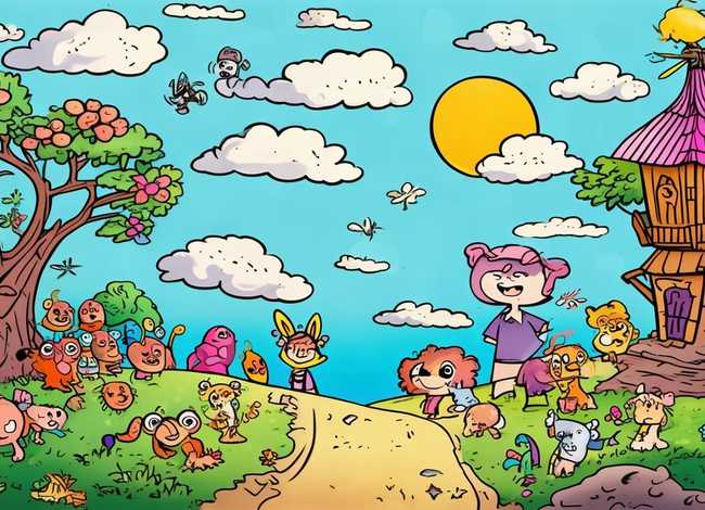 儿童故事手绘本插图；儿童故事手绘绘本图片