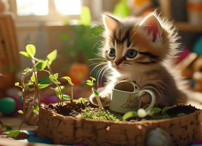 儿童故事书《小猫种鱼》 小猫种鱼的故事书 儿童故事书《小猫种鱼》 小猫种鱼的故事书