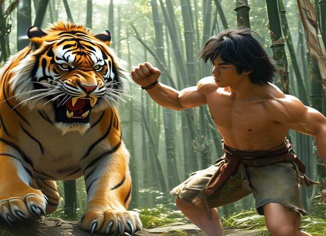 武松打虎儿童故事配图 - 武松打虎幼儿简短故事 武松打虎儿童故事配图 - 武松打虎幼儿简短故事