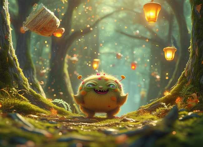 儿童故事怪物咕噜；咕噜咕噜怪物故事