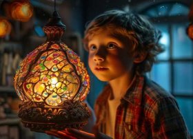 儿童故事灯的发明（灯的发明的故事）