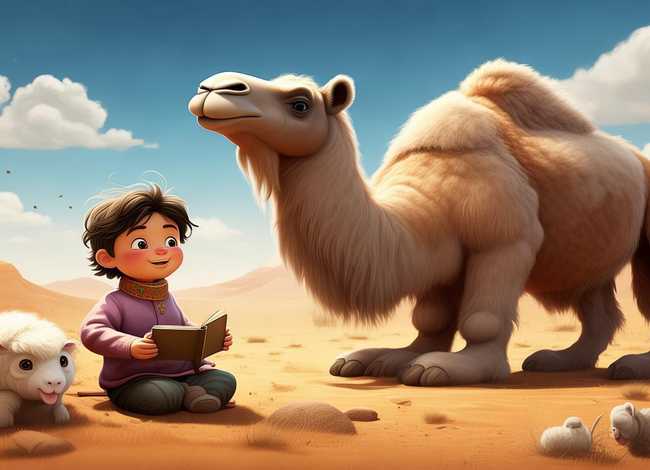 蒙语儿童故事骆驼和羊(幼儿故事骆驼和羊文字) 蒙语儿童故事骆驼和羊(幼儿故事骆驼和羊文字)