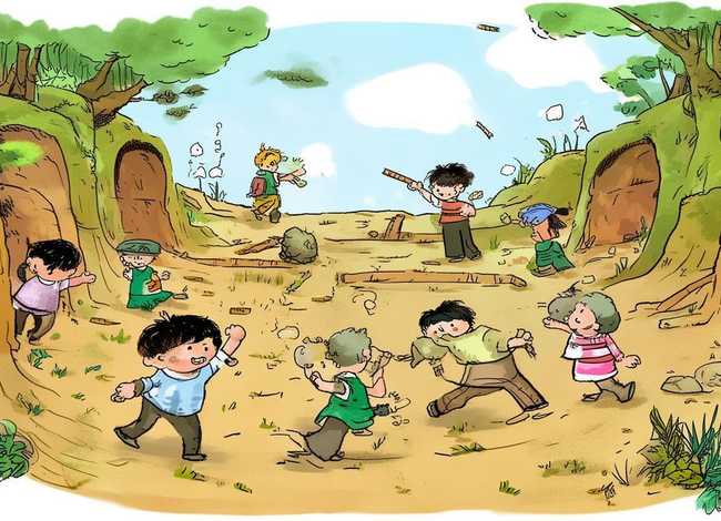 地道战儿童画（地道战儿童画怎么画）