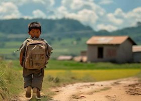 穷苦的儿童，穷苦儿童上学的电影