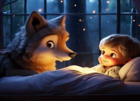狼故事儿童睡前故事（幼儿睡前故事狼）