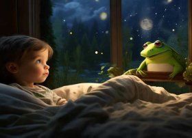 青蛙故事儿童睡前，勇敢的青蛙儿童睡前的故事