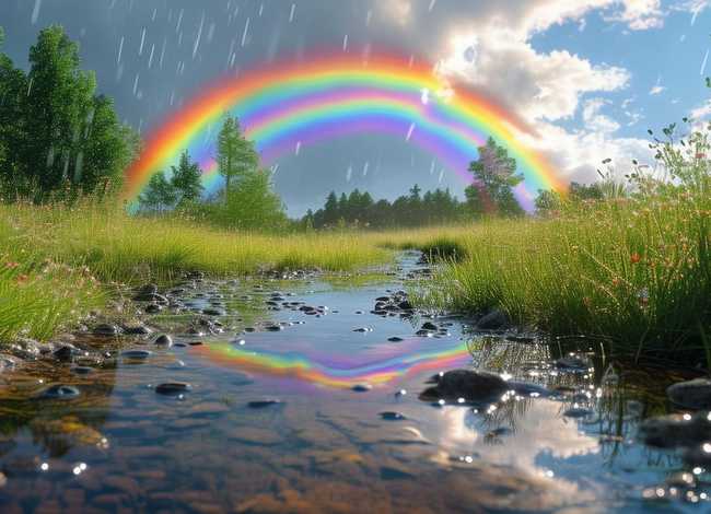 彩虹的由来民间故事 - 彩虹的由来民间故事简短