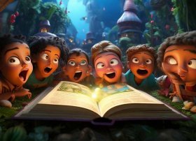 故事大会背景图片儿童（故事会高清背景图片）