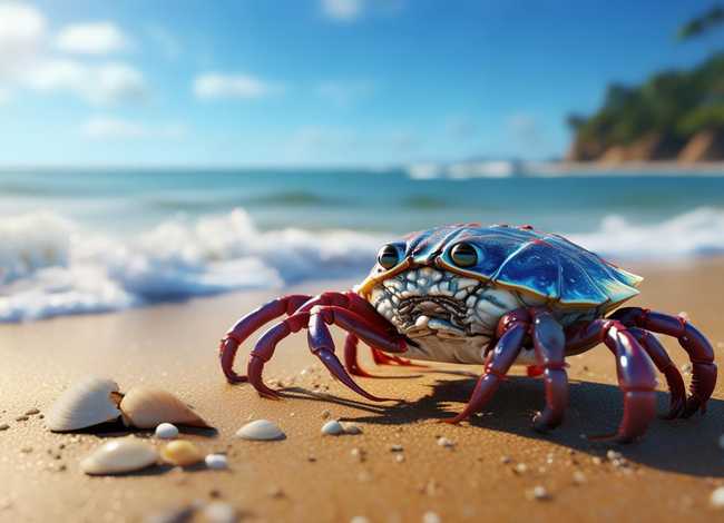 螃蟹故事书 - 孤独的小螃蟹故事书 螃蟹故事书 - 孤独的小螃蟹故事书