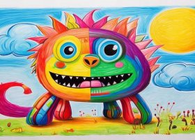 怪兽儿童画二年级 怪兽儿童画二年级图片大全