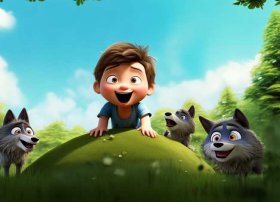 3岁儿童故事演讲狼来了简短版、3至6岁简短小故事狼来了