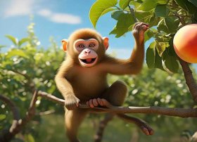 桃子的故事（猴子吃桃子的故事）