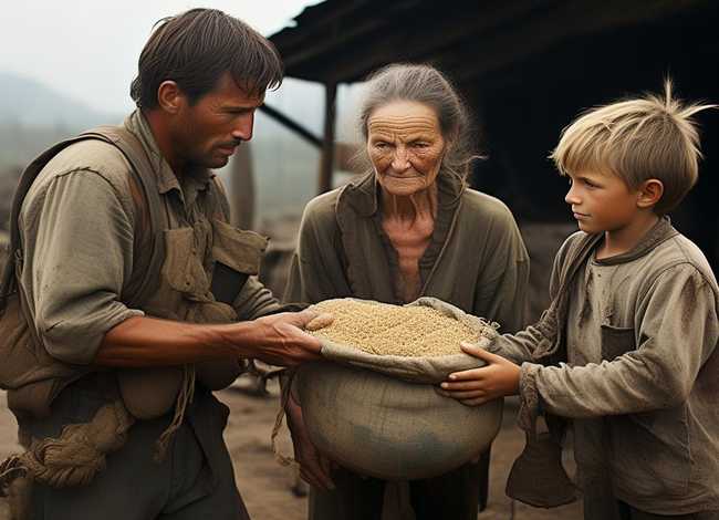 红色故事《一袋干粮》，红色故事《一袋干粮》340字