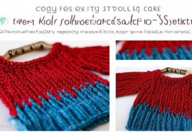 1一3岁儿童开衫双色线毛衣编织图解详解、1一3岁儿童毛衣编织开衫简单易学