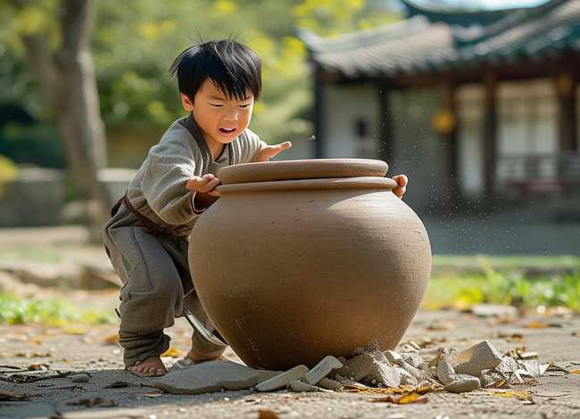 《司马光砸缸》原文 《司马光砸缸》原文带拼音图片
