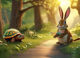 儿童自编童话故事龟兔赛跑（自编故事龟兔赛跑作文400字左右）