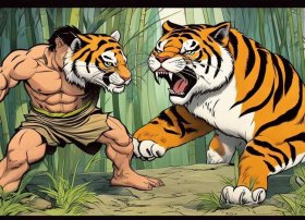 武松打虎儿童故事配图 - 武松打虎幼儿简短故事