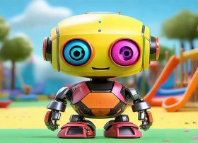 机器人儿童画，机器人儿童画图片大全