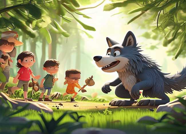 幼儿故事大全3-6岁智斗大灰狼 - 幼儿故事大全3-6岁智斗大灰狼图片