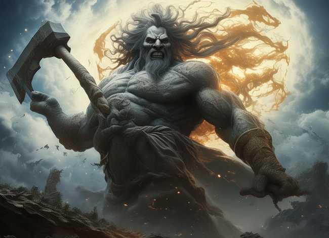 盘古开天辟地的故事 盘古开天辟地的故事100字