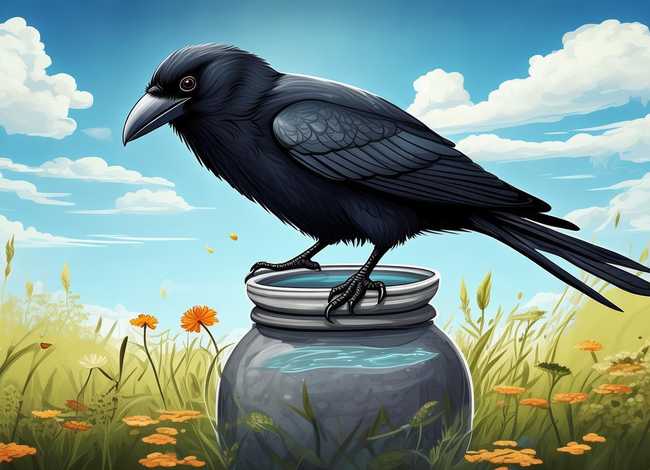 乌鸦喝水儿童故事文字版;乌鸦喝水的故事幼儿版 乌鸦喝水儿童故事文字版;乌鸦喝水的故事幼儿版