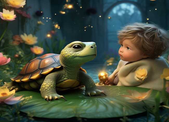 儿童睡前故事聪明的乌龟 - 幼儿睡前故事聪明的乌龟