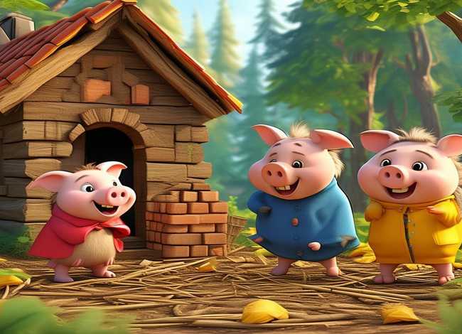 7到12岁儿童故事三只小猪，少儿故事大全 睡前故事三只小猪