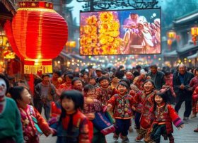 春节的故事儿童视频；春节的故事歌曲视频