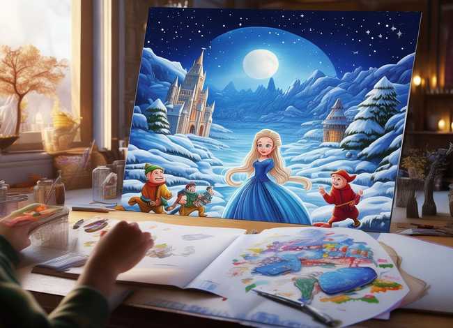 制作儿童故事书白雪公主 - 白雪公主故事书制作步骤