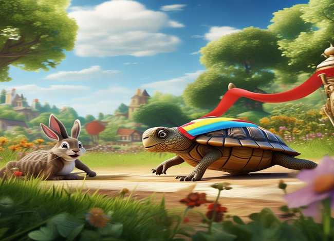 儿童故事新编龟兔赛跑 - 故事新编龟兔赛跑优秀