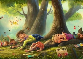 懒于充数儿童故事，懒于充数的故事