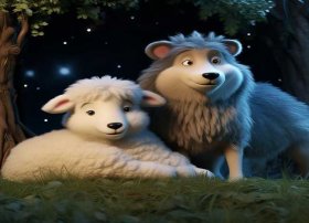 幼儿睡前故事小羊和狼 文字版，幼儿睡前故事语音版小羊和狼