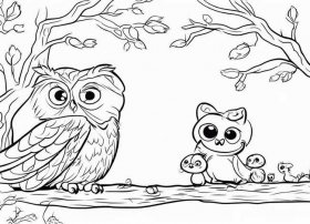 寓言故事儿童画不涂色、寓言故事涂色简笔画