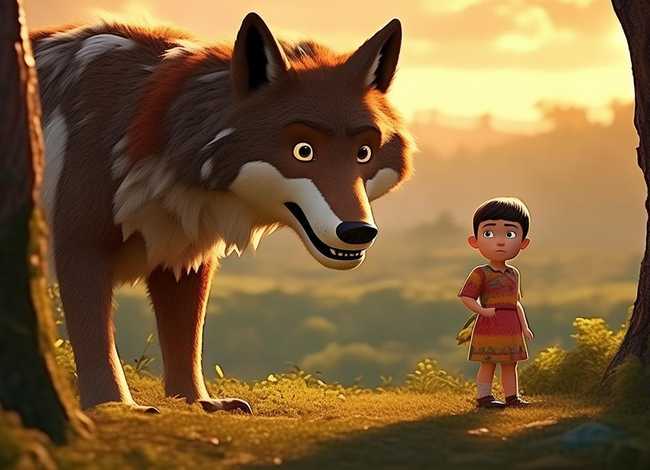 儿童大灰狼的故事文字版 - 少儿故事大灰狼的故事