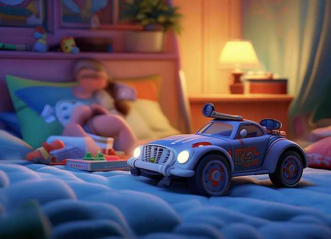 汽车故事儿童睡前英语，小汽车故事睡前故事语音