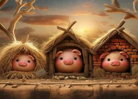 儿童睡前故事100篇三只小猪的故事（少儿睡前故事三只小猪）