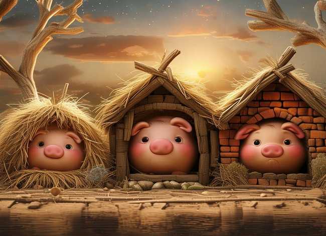 儿童睡前故事100篇三只小猪的故事（少儿睡前故事三只小猪）