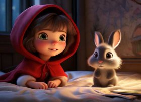 儿童睡前故事小红帽小灰兔 - 少儿睡前故事小红帽